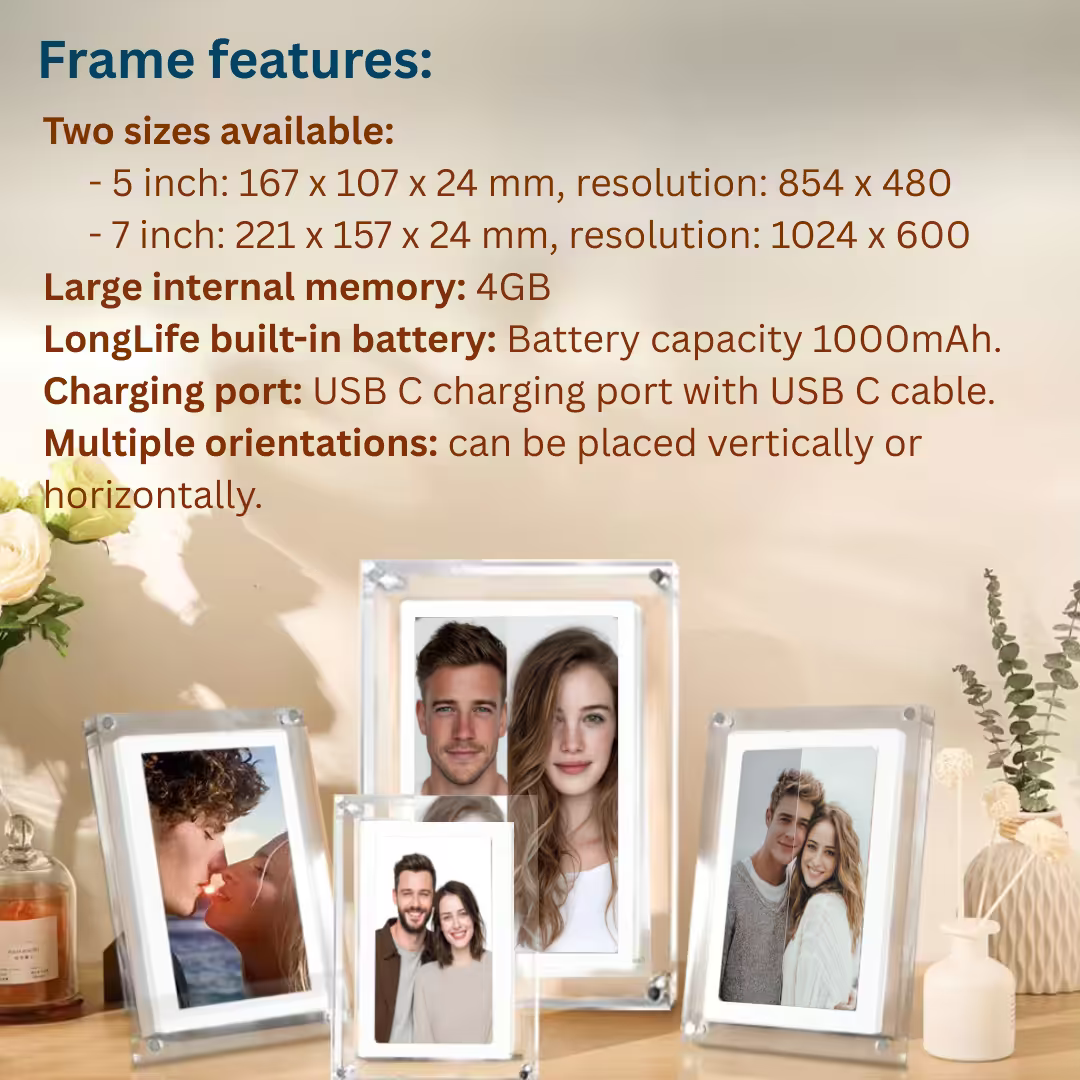 Digital picture frame with video display™ | Timeless Memories