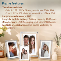 Digital picture frame with video display™ | Timeless Memories